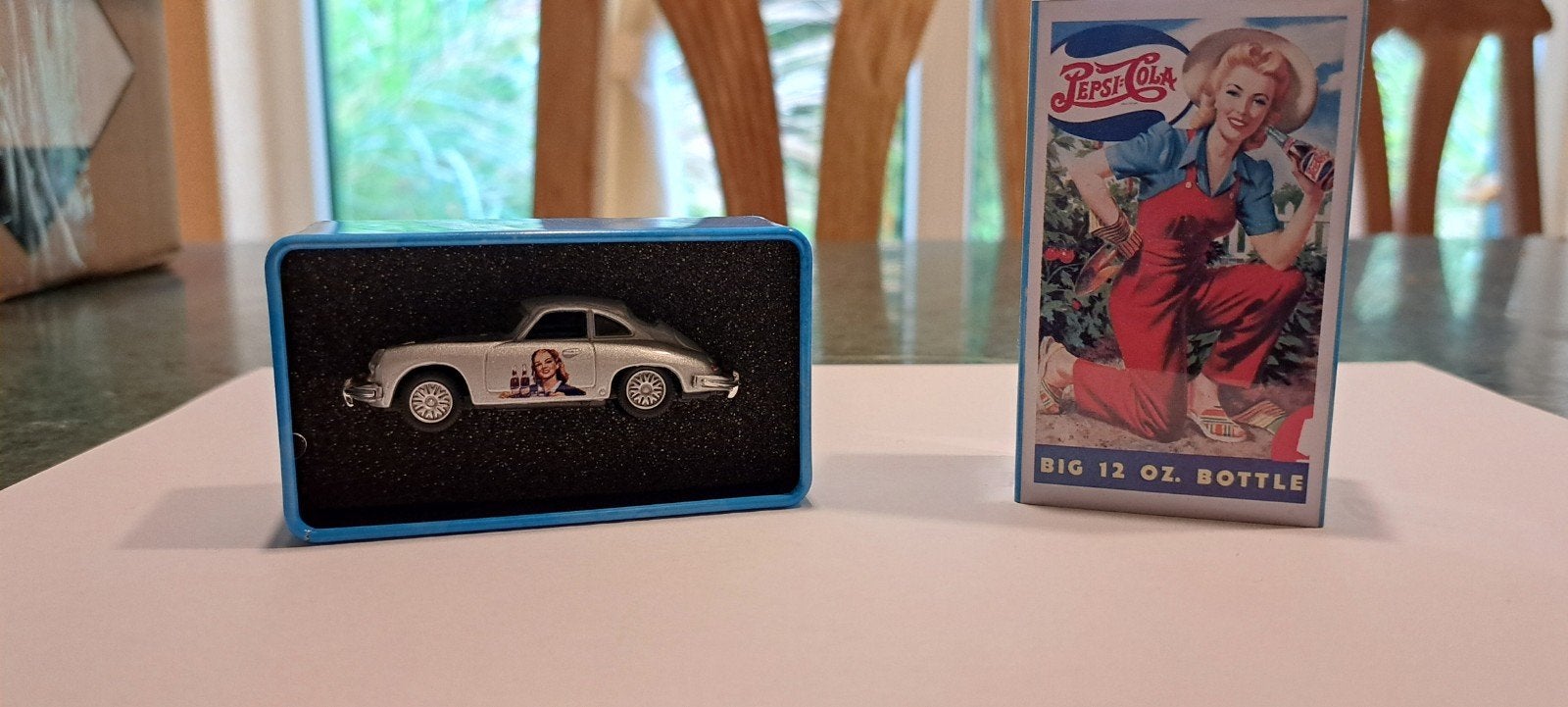 porsche 356 pepsi cola ca 1:87, Hobby en Vrije tijd, Ophalen of Verzenden, Groter dan 1:32, Auto, Overige merken