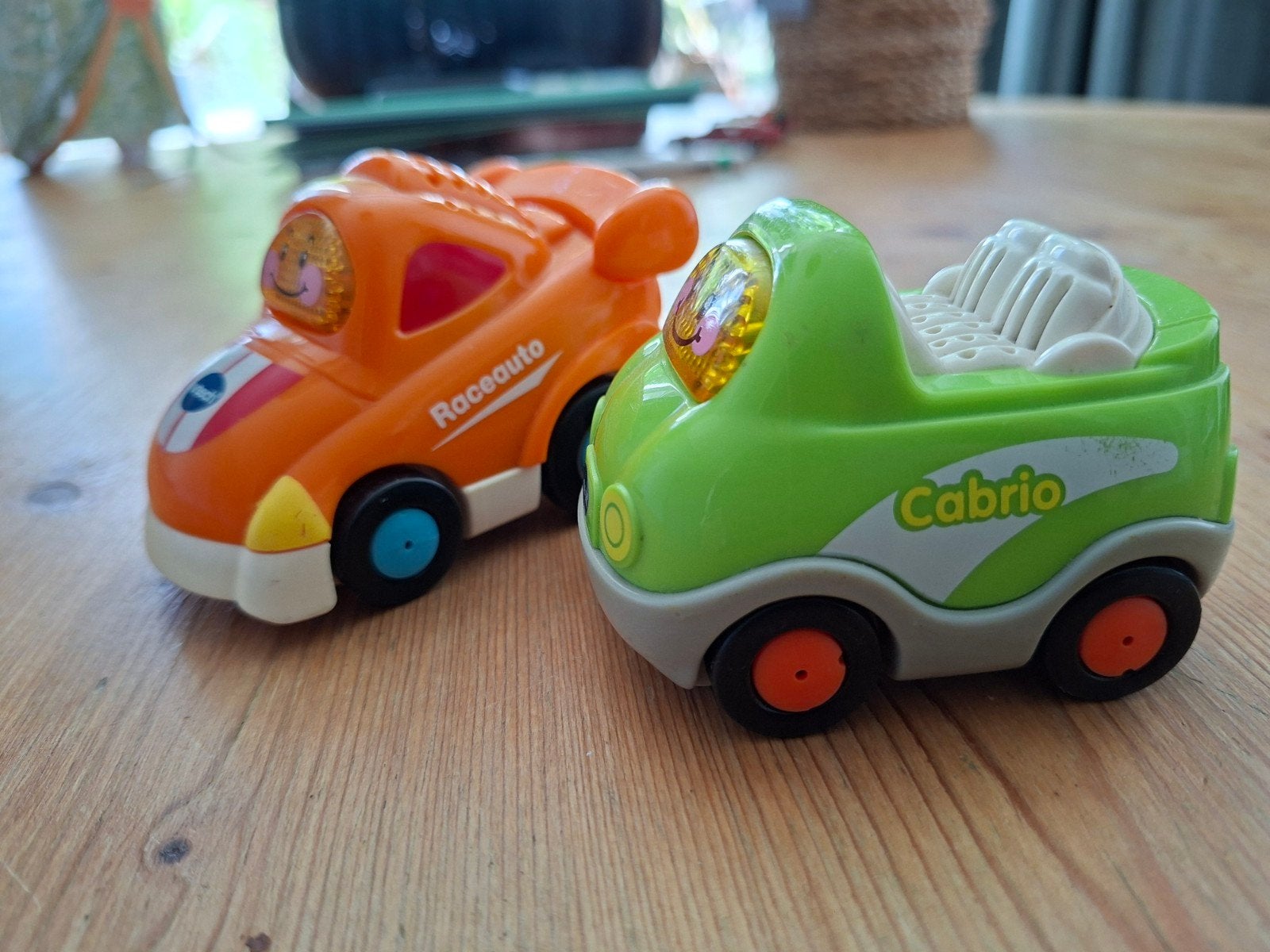 VTech Toet Toet Auto's: Cabrio Claire en Raceauto Rob, Ophalen of Verzenden, Gebruikt