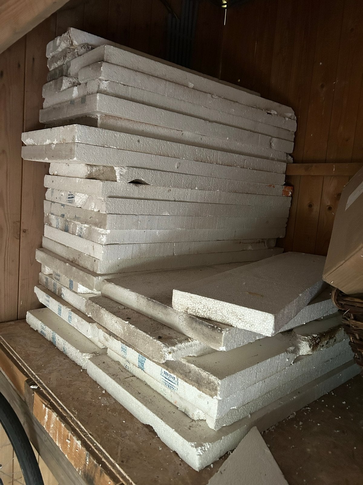 Piepschuim isolatieplaten - 50mm dik, Ophalen, 4 tot 8 cm, Gebruikt, 15 m² of meer