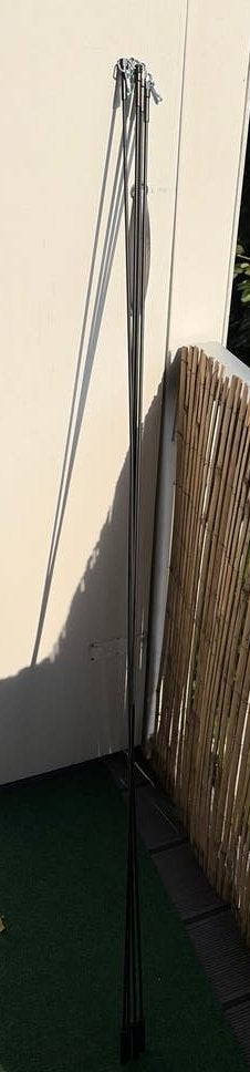 4x HEMA trekstangen/gordijnstokken, zwart, nieuwstaat 150cm, Ophalen, Overige merken, Zwart, Metaal