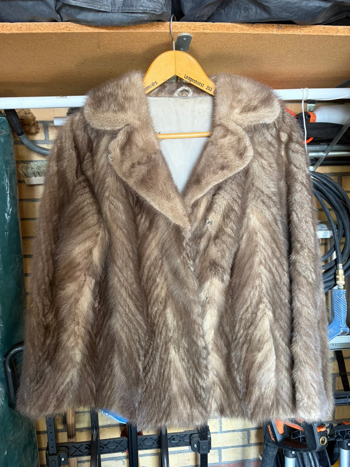 Bontjas, Ophalen, Gedragen, Maat 42/44 (L), Bruin