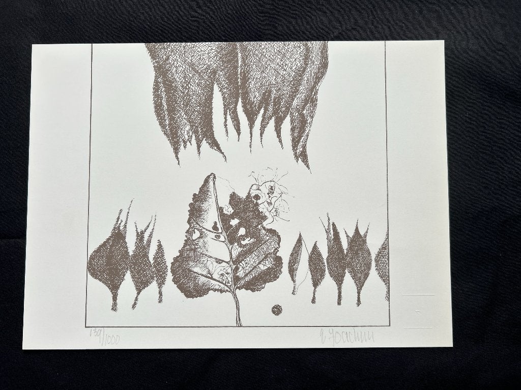 Zeefdruk Ernst Joachim  ZOMEROPRUIMING, Gesigneerd, Verzenden, Zeefdruk