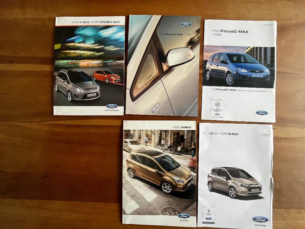 3x oude Ford B en C max folders, Ophalen of Verzenden, Zo goed als nieuw, Ford