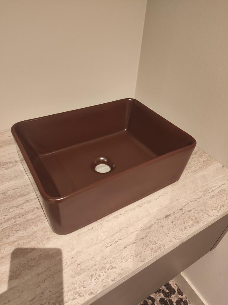 Nieuwe roestbruine waskom 40x30cm - Nieuw in doos!, Huis en Inrichting, Ophalen, Nieuw