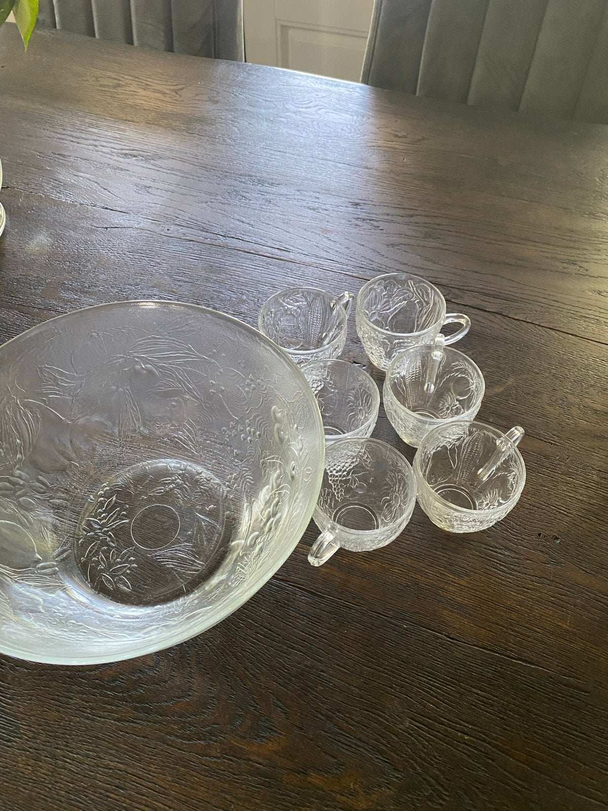 7-delige bowlset, Ophalen, Glas of Glazen, Gebruikt, Glas