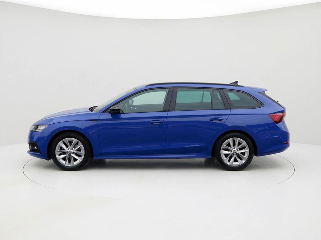 Skoda Octavia Combi 1.0 e-TSI 110pk DSG Sport Business Editi, Stof, Gebruikt, Automatische klimaatregeling, Origineel Nederlands