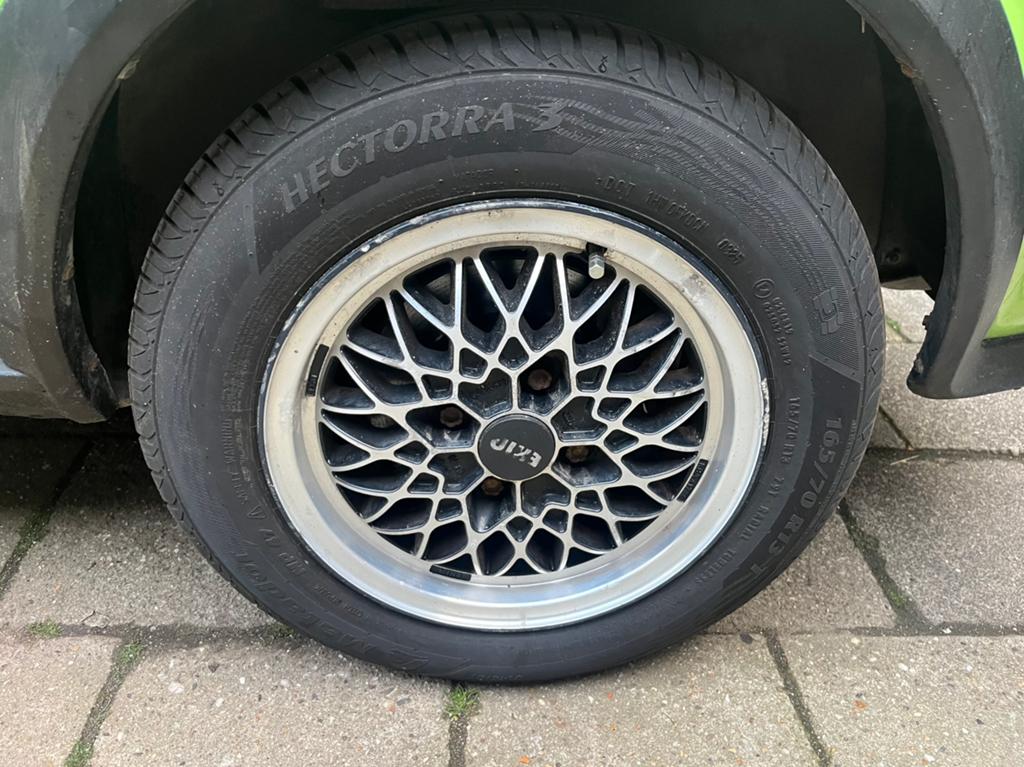Exip velgen 165/70/13 4x100, Auto-onderdelen, Banden en Velgen, Ophalen, 13 inch, Band(en), Zomerbanden