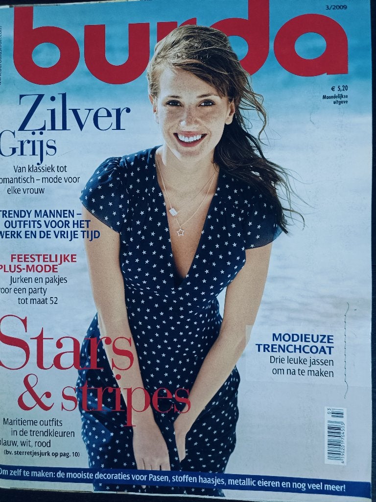 Burda maart 2009 bruidsmode maat 44 - 52, mode voor man, Hobby en Vrije tijd, Kledingpatronen, Ophalen of Verzenden, Zo goed als nieuw