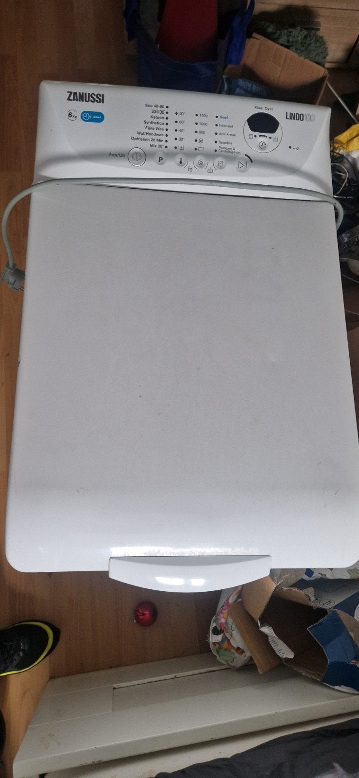 Zanussi Lindo 100 6kg bovenlader wasmachine, 6 tot 8 kg, Ophalen, Gebruikt