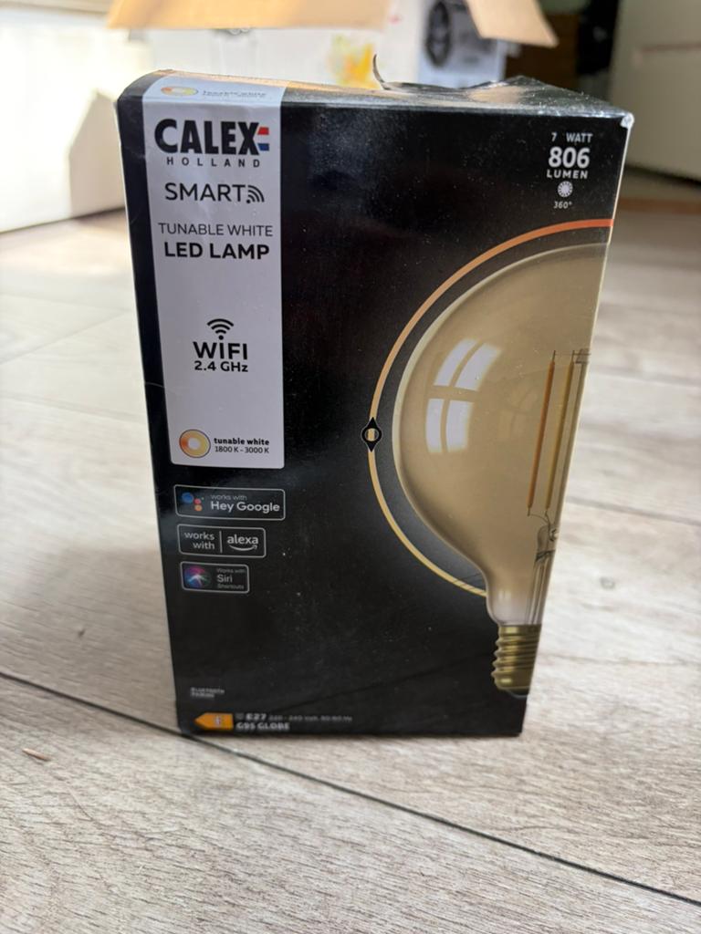Calex Smart LED Globe Lamp, Ophalen, Zo goed als nieuw, Metaal of Aluminium, Led
