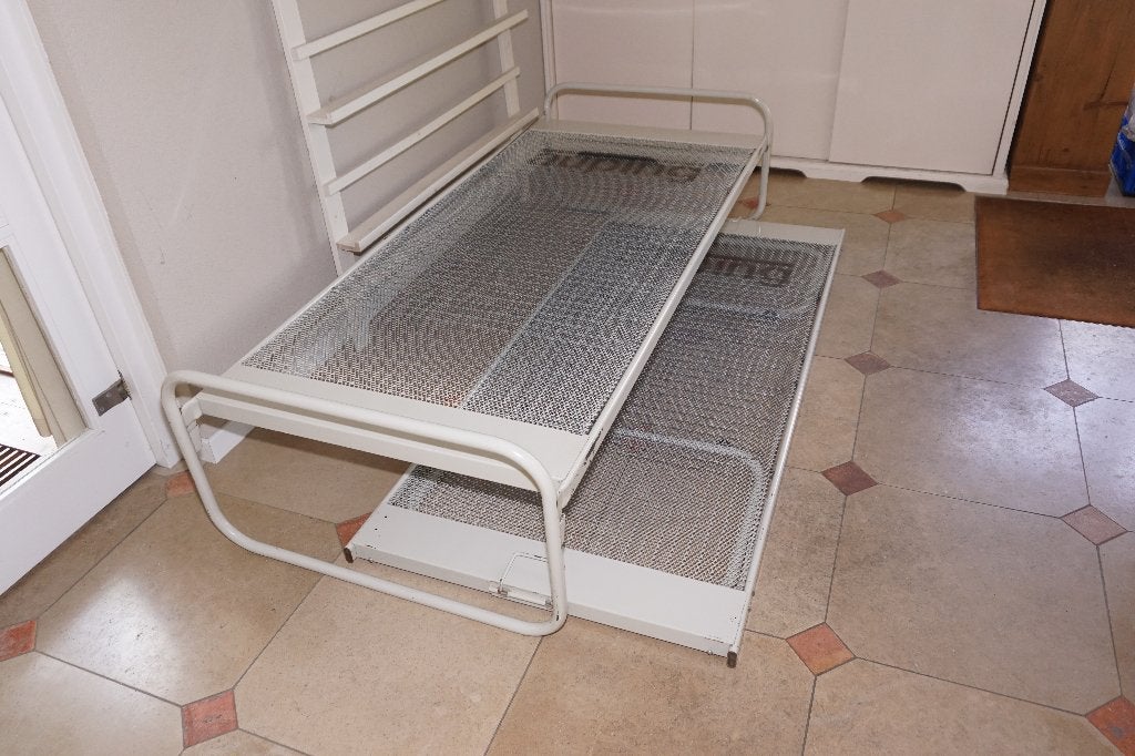 Auping onderschuifbed met spiralen, Ophalen, Gebruikt, Tweepersoons, 190 cm of minder