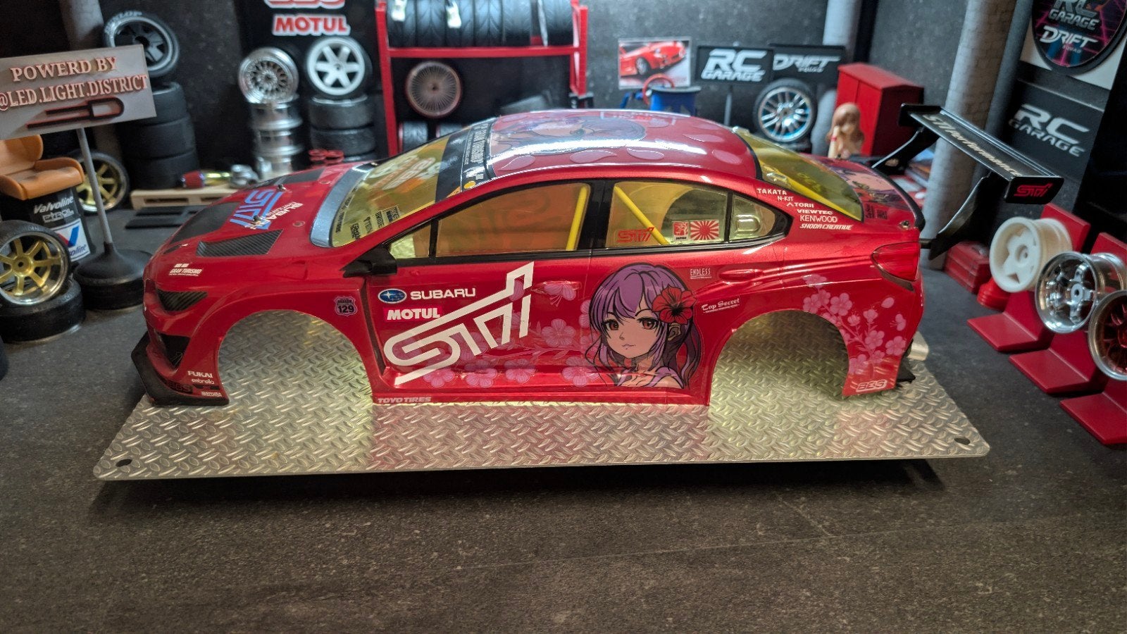 Tamiya Subaru nbr 1:10, Verzenden, Zo goed als nieuw, Auto onroad