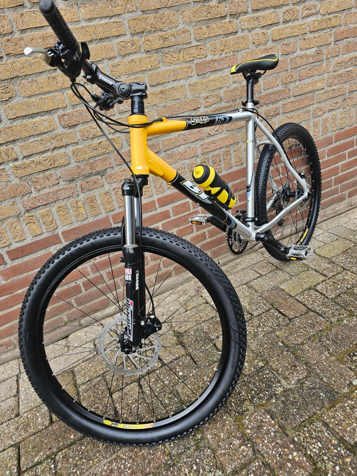 Mountainbike 3x7 versnellingen, 54cm framehoogte, Fietsen en Brommers, Fietsen | Mountainbikes en ATB, Zo goed als nieuw, Schijfrem