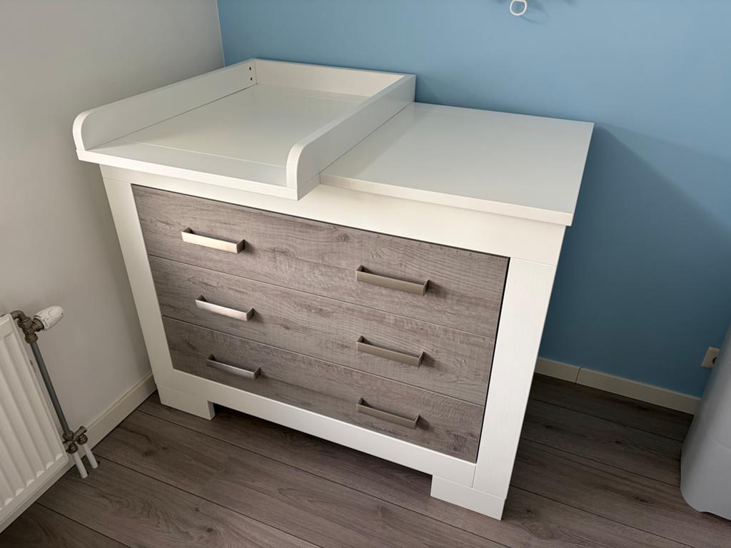 Nette commode Lucca met verlenger en 3 lades, Kinderen en Baby's, Kinderkamer | Commodes en Kasten, Gebruikt, Commode, 90 tot 105 cm