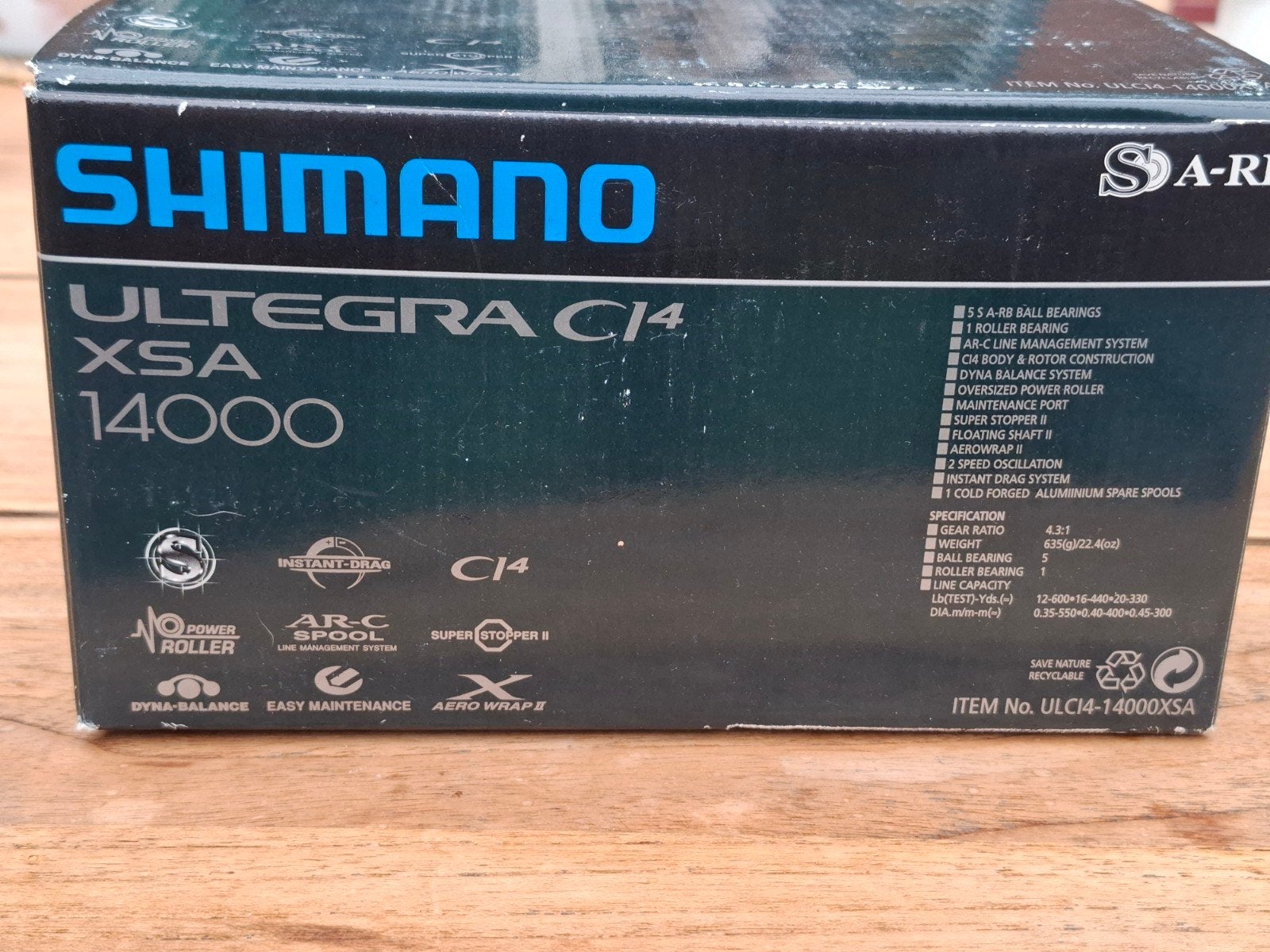 3 x Shimano Ultegra CI4 XSA 14000 Molen, Watersport en Boten, Ophalen, Gebruikt, Molen