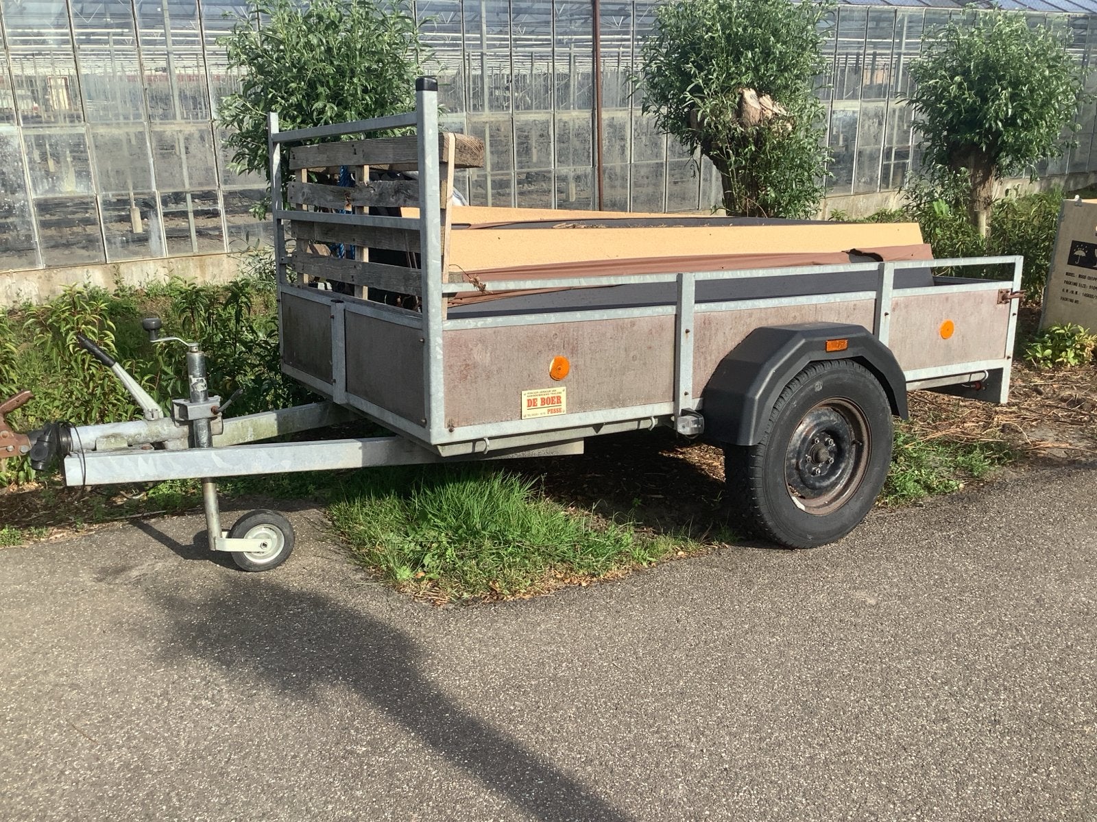 Robuuste aanhangwagen - Ideaal voor klussen en transport, Ophalen of Verzenden, Gebruikt