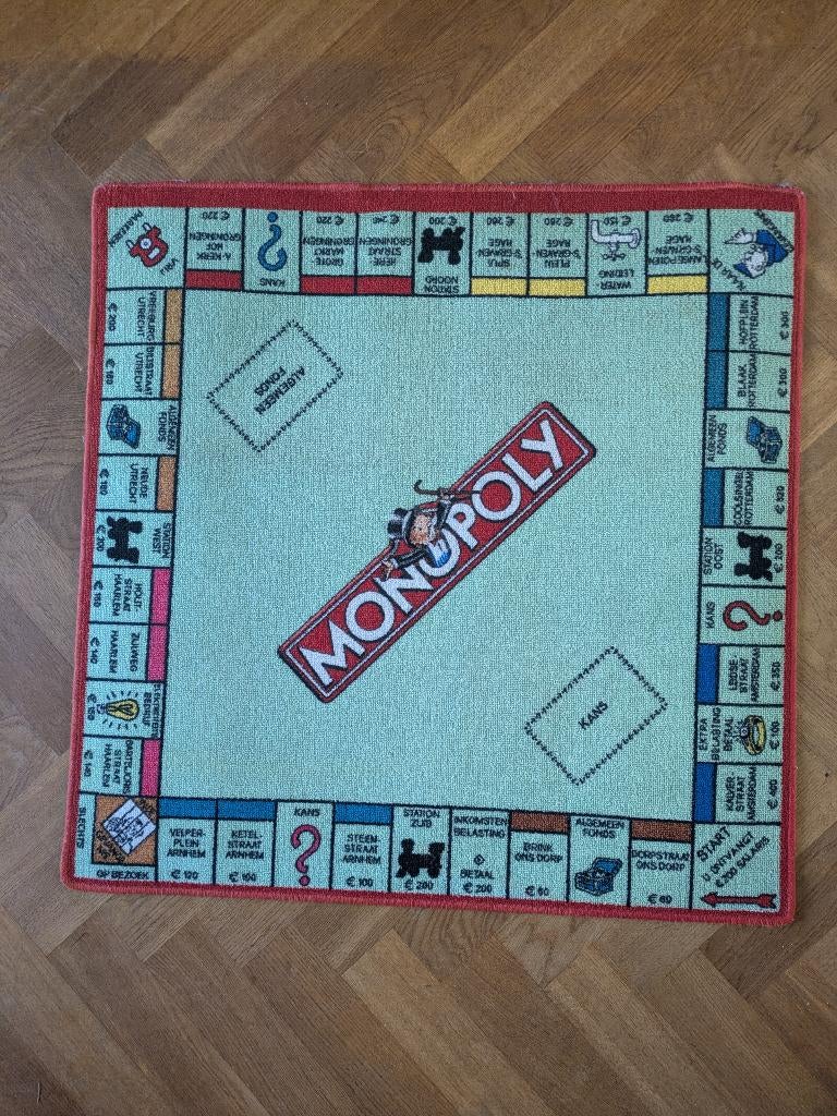 Klein Monopoly vloerkleed bv voor de kinderkamer, Hobby en Vrije tijd, Gezelschapsspellen | Bordspellen, Ophalen of Verzenden