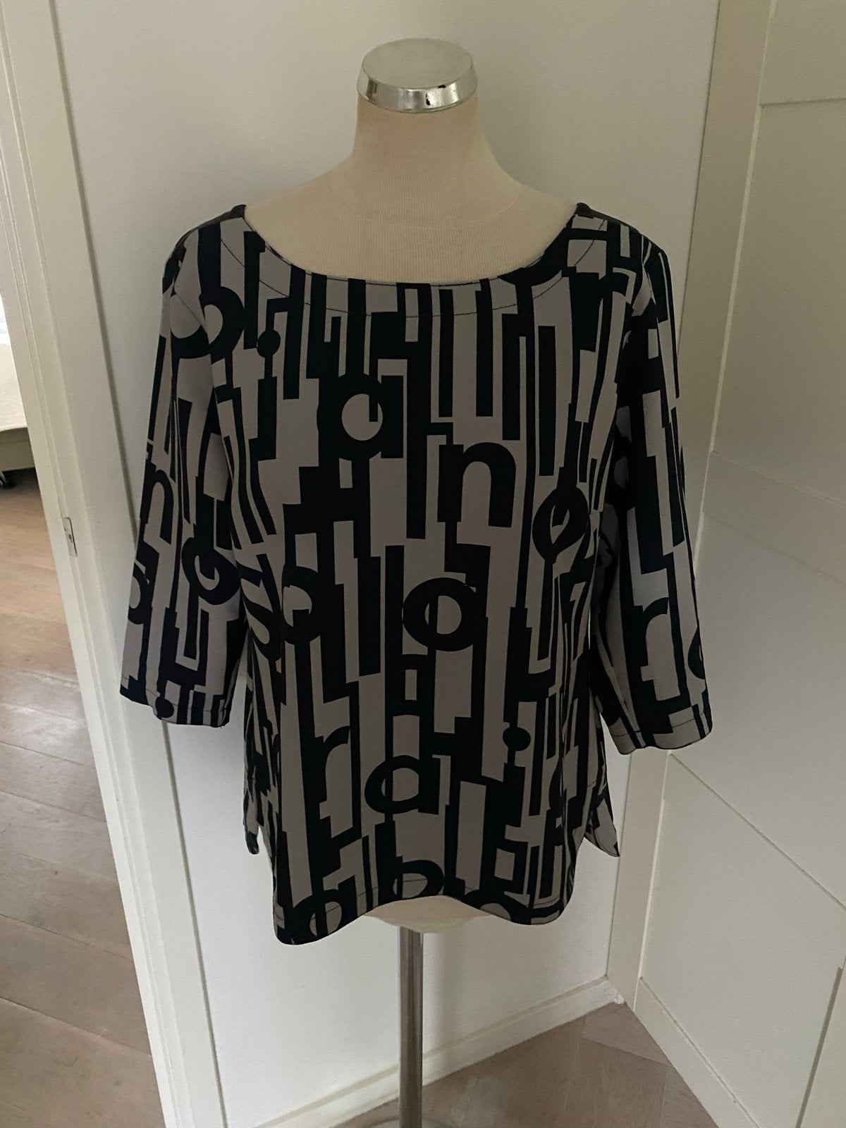 Expresso top met 3/4 mouwen en grafische print, Kleding | Dames, Zwart, Maat 42/44 (L), Nieuw, Ophalen of Verzenden