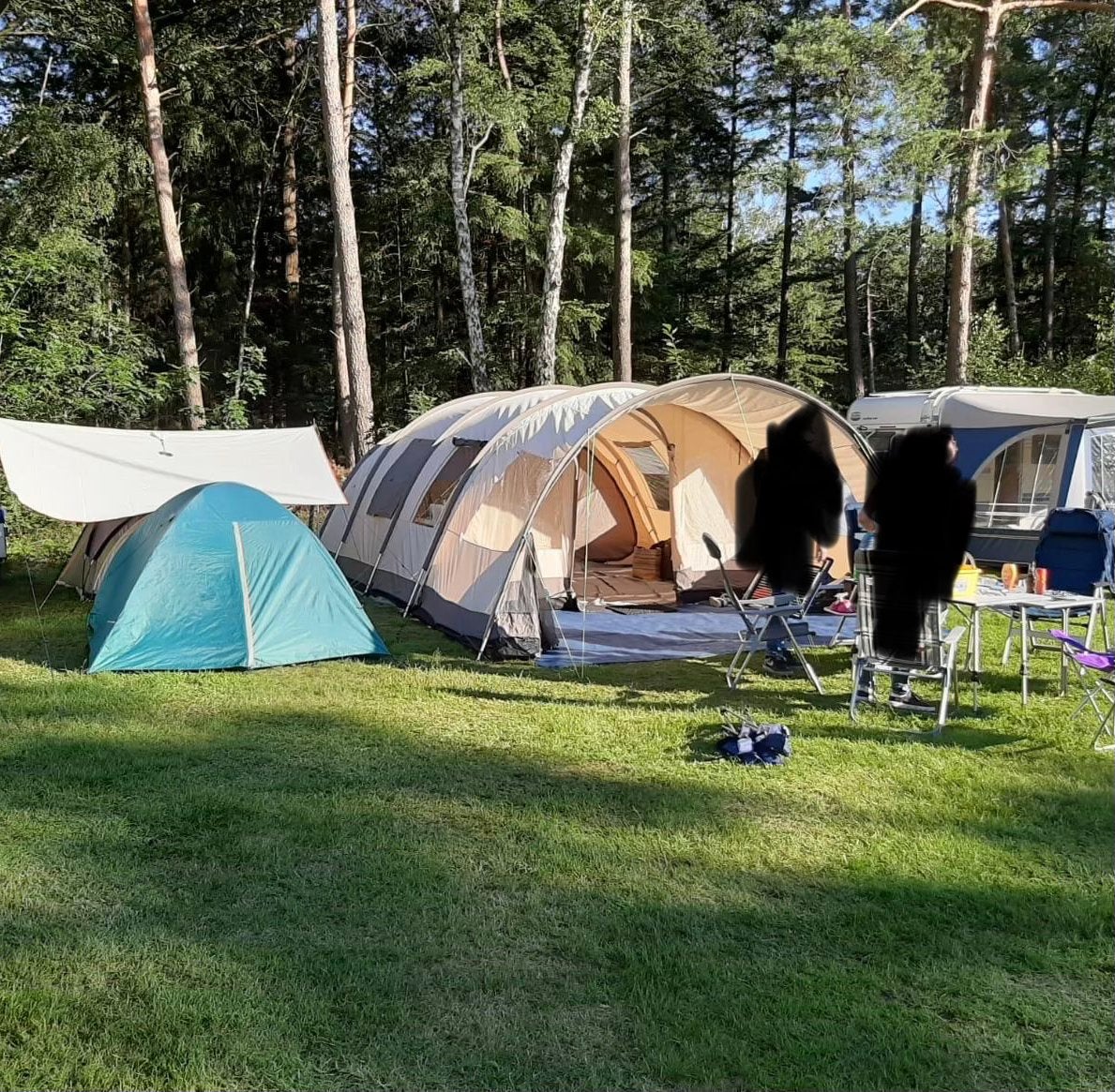 Basecamp Ambato tunneltent 6 persoons, Caravans en Kamperen, Tenten, Ophalen, Gebruikt, Tot en met 6