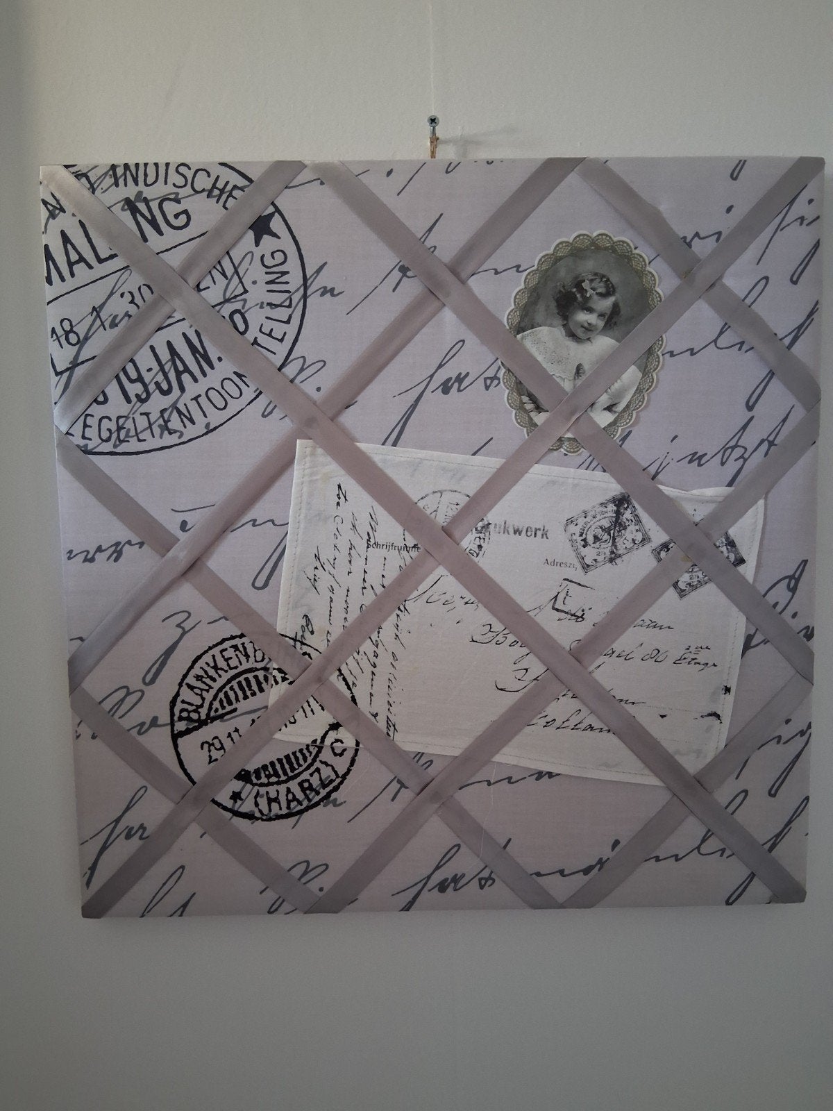 schilderij vintage voor fotos/kaarten, Huis en Inrichting, Woonaccessoires | Memoborden, Ophalen