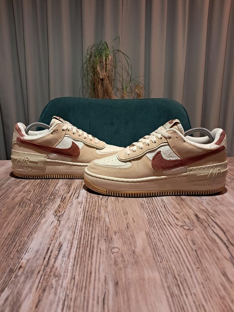Nike Air Max 1 Shadow 'Shimmer' Size 38, Beige, Nike, Ophalen of Verzenden, Sneakers of Gympen