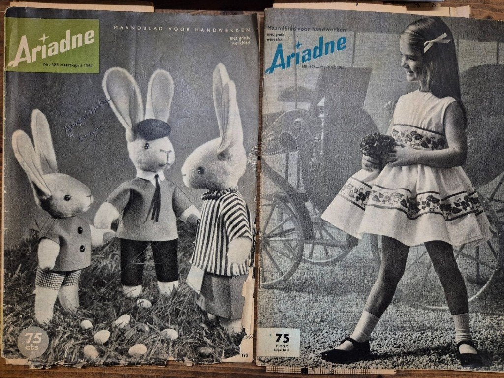2x Ariadne 1962 (nrs. 182 & 183), Ophalen of Verzenden, 1960 tot 1980, Tijdschrift