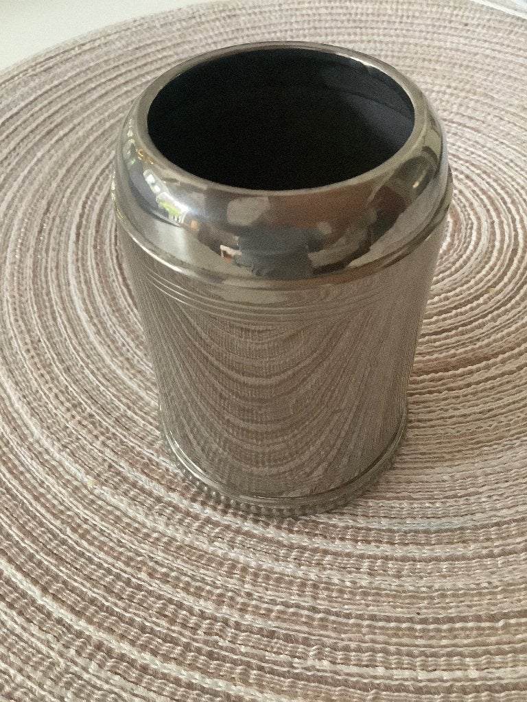 Theelepel potje van Zilvertin  C.K. & Co. Tiel Holland, Antiek en Kunst, Ophalen of Verzenden, Zilver