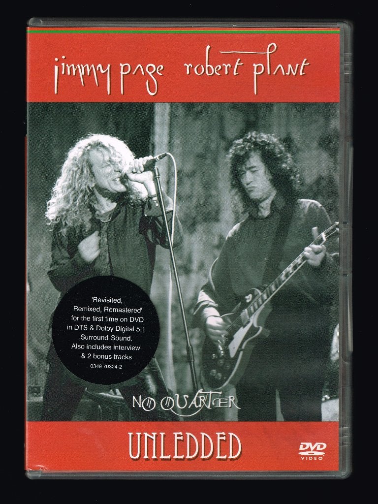 Jimmy Page Robert Plant - No Quarter Unleaded DVD, Cd's en Dvd's, Alle leeftijden, Ophalen of Verzenden, Zo goed als nieuw, Concert