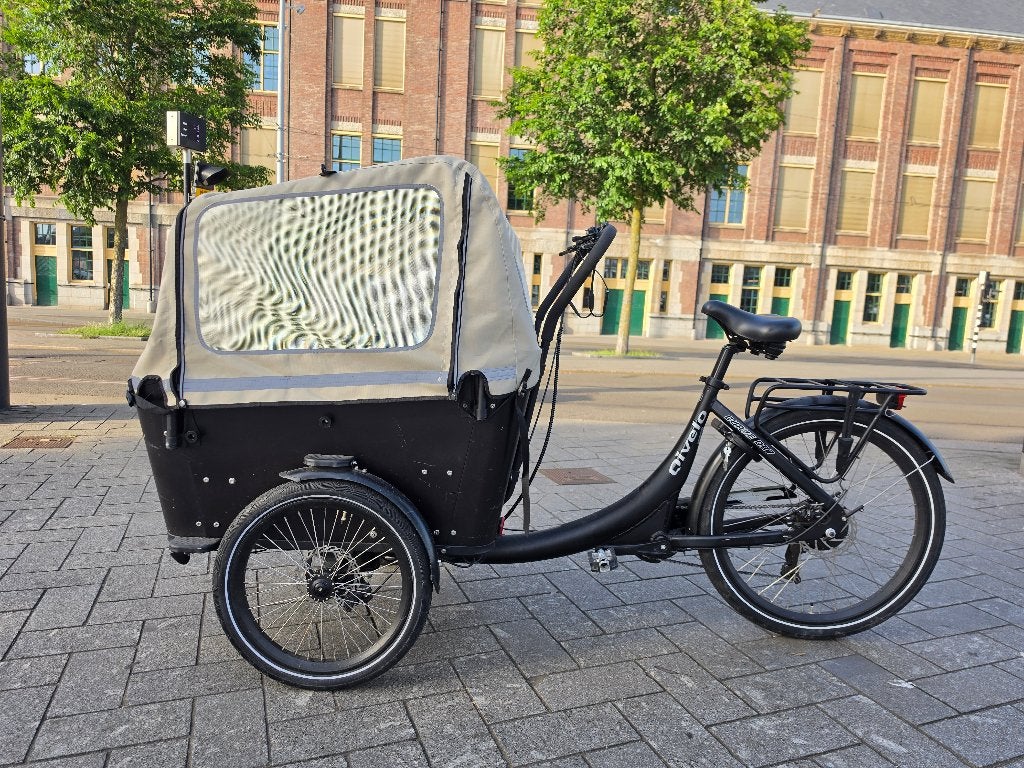 Bakfiets - "Qivelo Curve DR7", Gebruikt, 2 kinderen, Elektrisch, Schijfrem