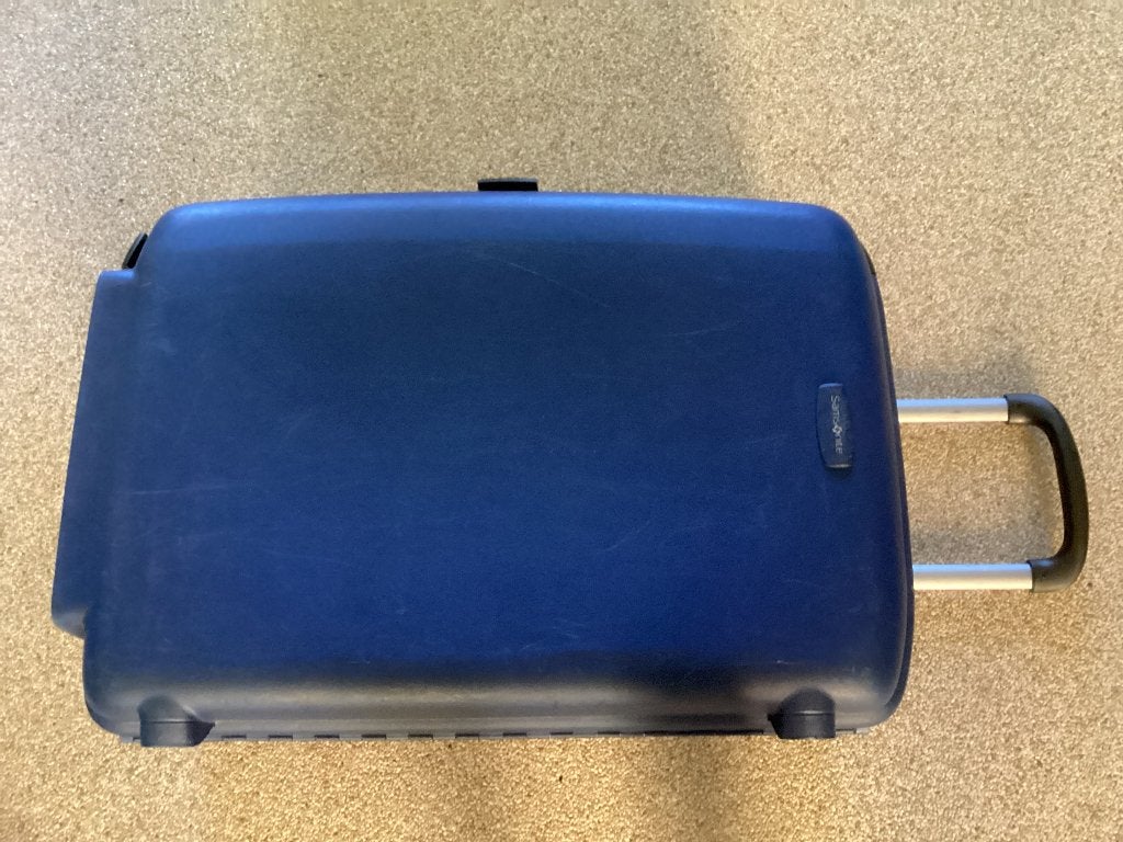 Koffer samsonite, Ophalen, Wieltjes, Gebruikt, Hard kunststof