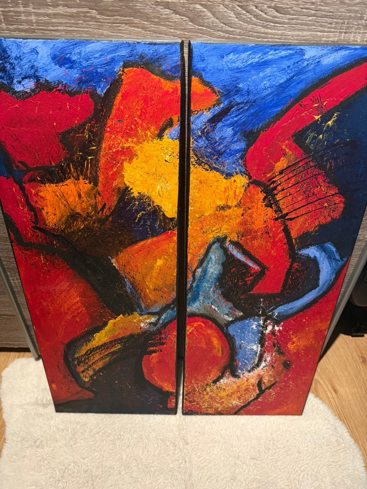 Abstract Schilderij Jan Reudink - Cacafonie Clinka, Ophalen