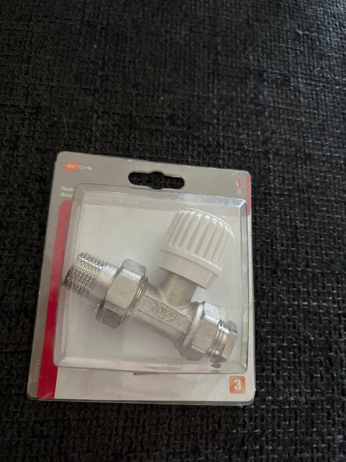 Sencys Radiatorkraan 1/2" recht - Nieuw in verpakking, Ophalen of Verzenden, Nieuw, Radiator