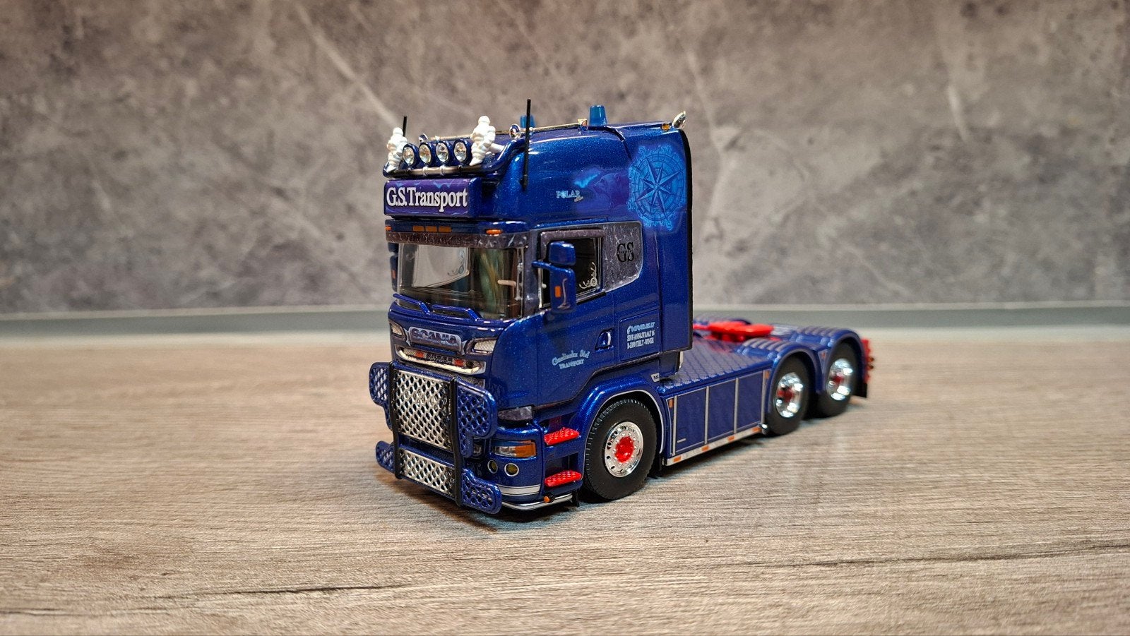 Tekno Scania G&S Transport, Ophalen of Verzenden, Zo goed als nieuw, Bus of Vrachtwagen, Tekno