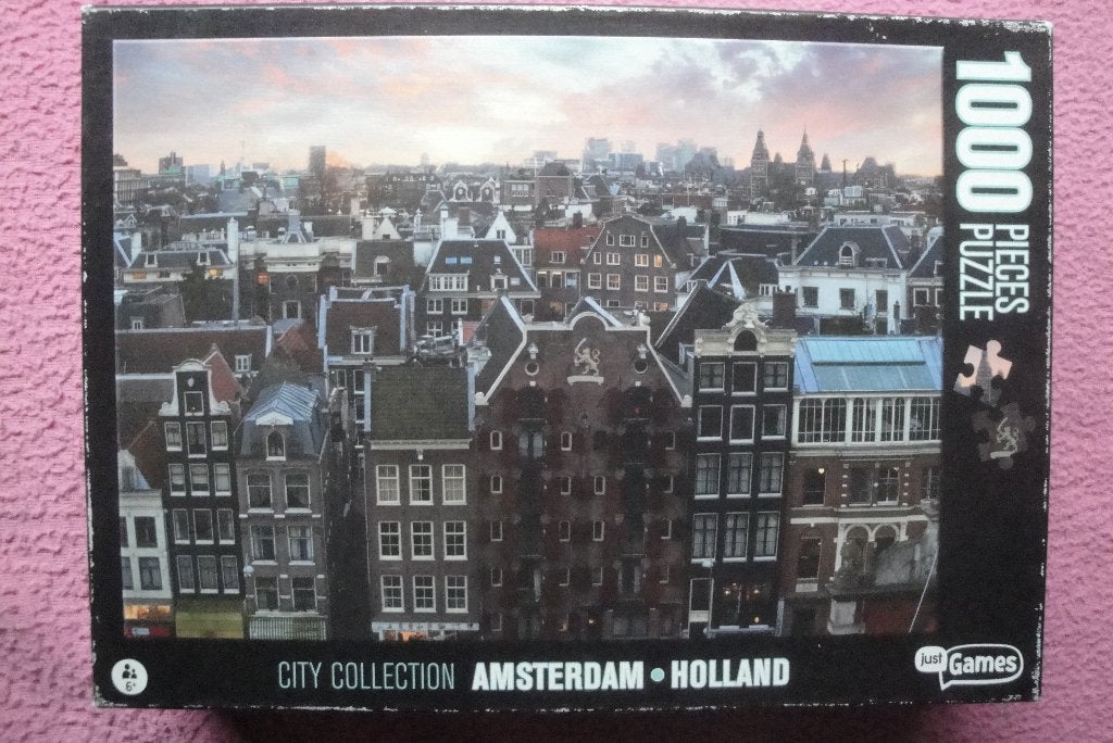 JUST GAMES CITY COLLECTION PUZZLE 1.000 st. voor 2,50euro, Ophalen of Verzenden, 500 t/m 1500 stukjes, Zo goed als nieuw, Legpuzzel