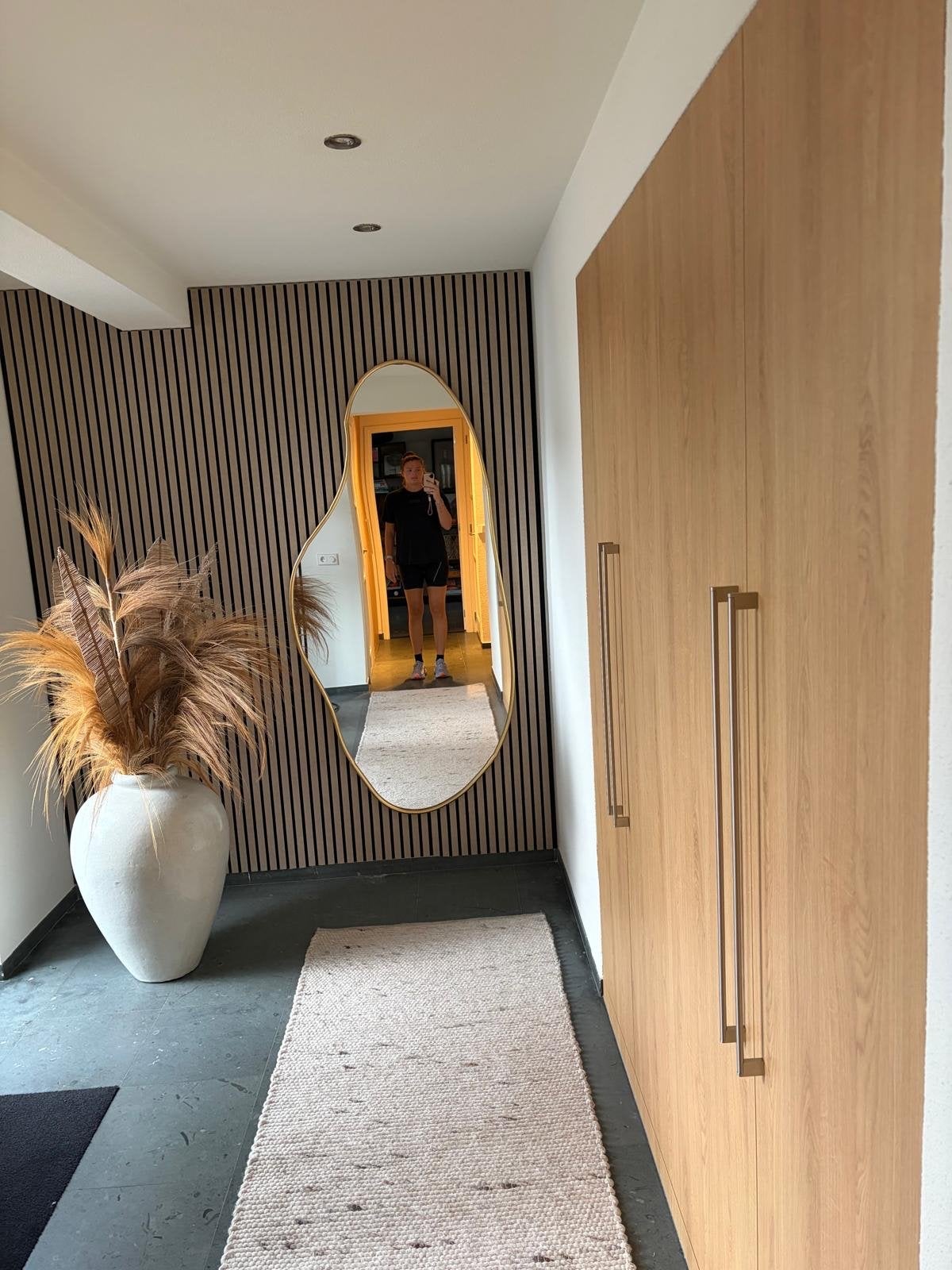 Richmond Interiors Organische Spiegel Alton Goud Nieuw, Ophalen, Nieuw, 75 tot 100 cm, Overige vormen