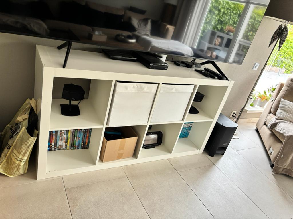 Ikea expedit (Kallax) 8 vakken, Ophalen, 50 tot 100 cm, Zo goed als nieuw, Minder dan 100 cm