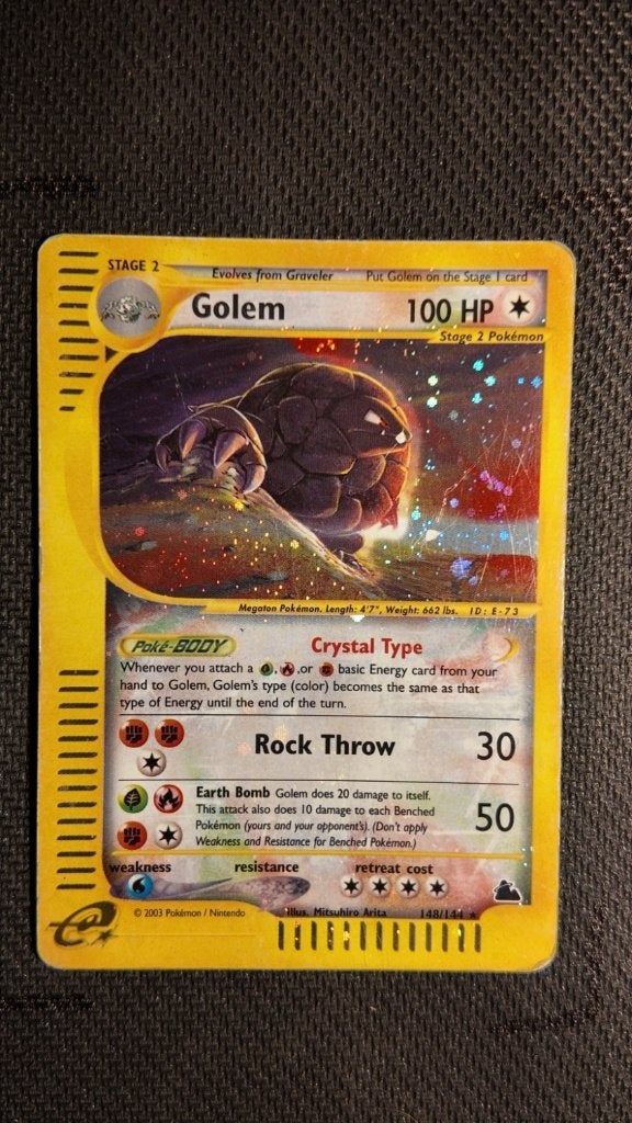 Golem 148 Skyridge | Pokemon kaart, Ophalen, Zo goed als nieuw, Losse kaart, Foil