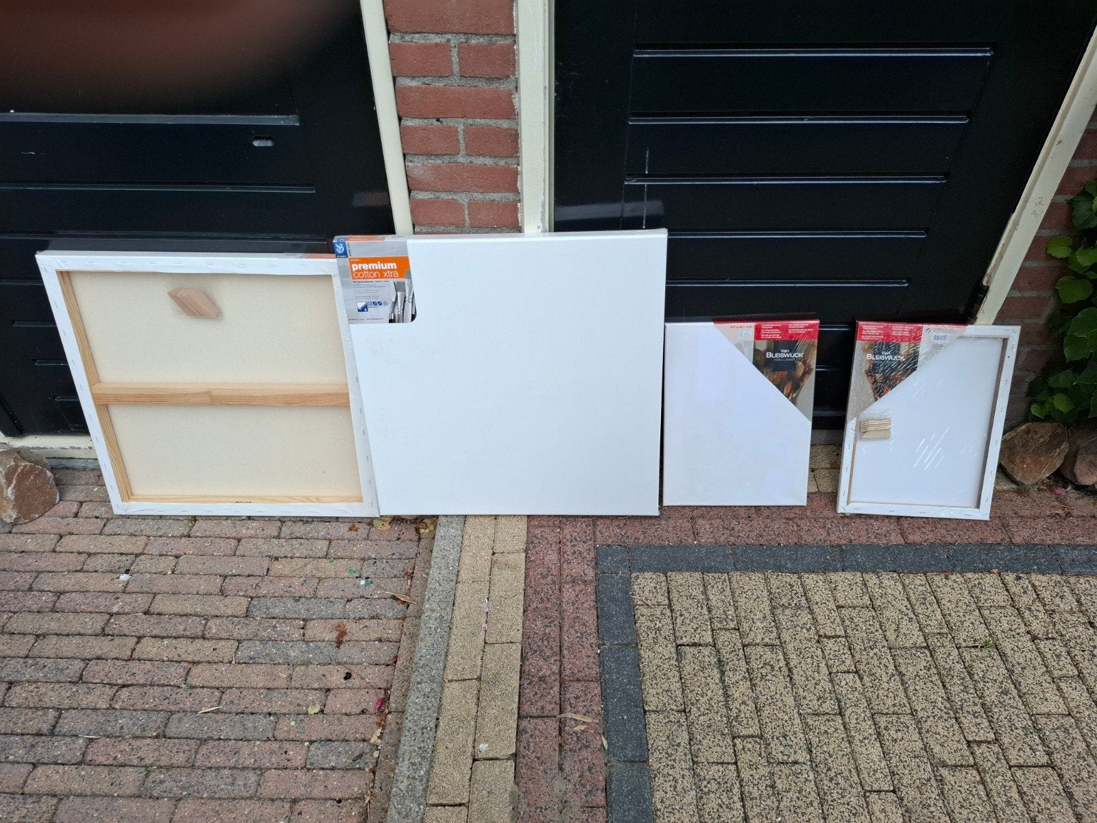 4 schildersdoeken ,nieuw,2 maten, Ophalen of Verzenden, Nieuw, Doek