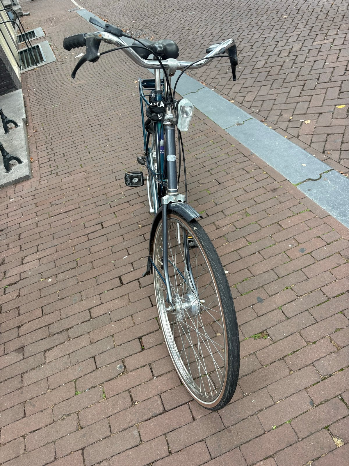Batavus Stabilo fiets met 3 versnellingen en AXA slot, Ophalen, Gebruikt, Velgrem, Versnellingen