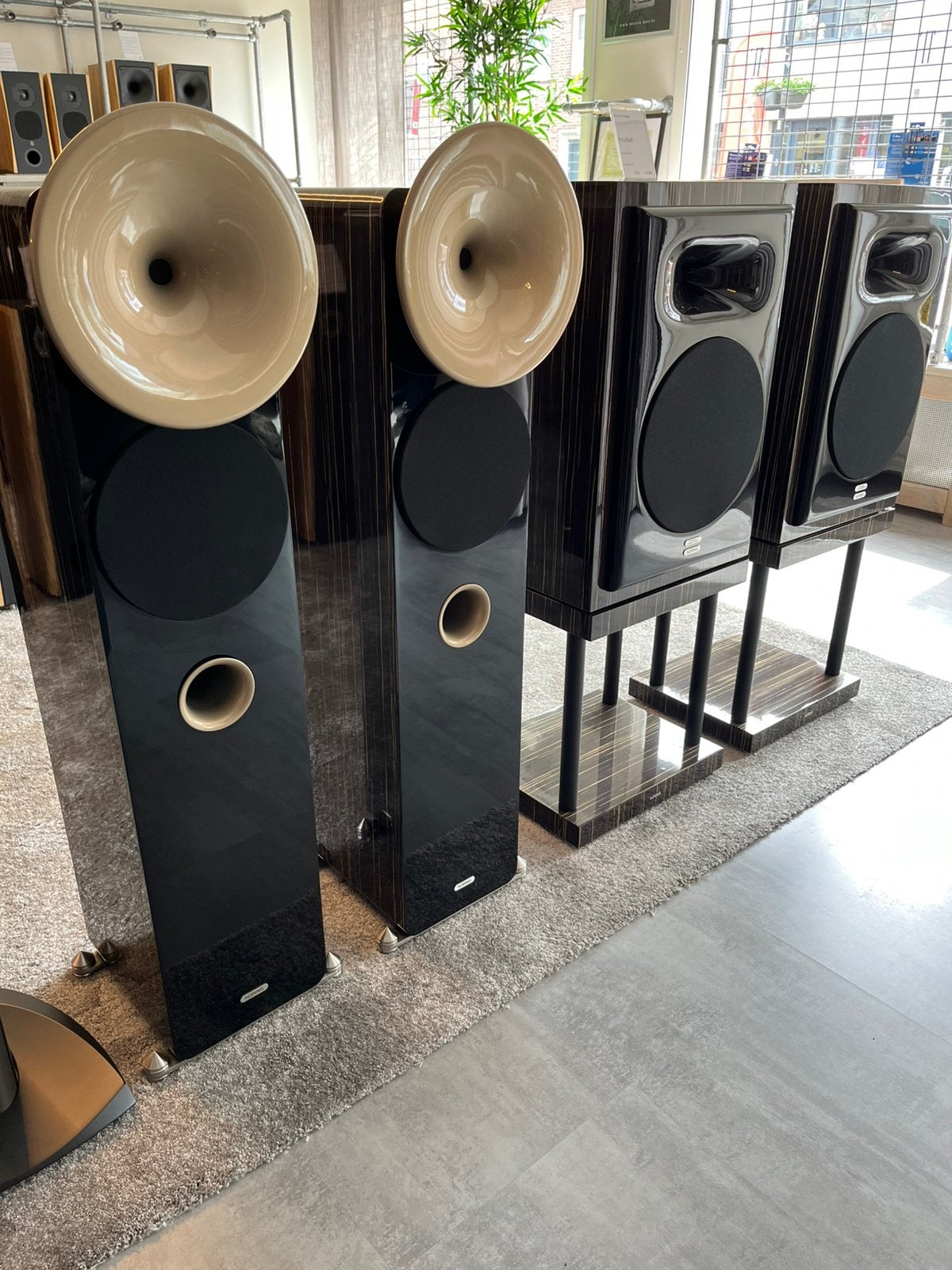 HORNS luidsprekers, Audio, Tv en Foto, Luidsprekers, Nieuw, Info@mister-hifi.nl, 120 watt of meer, Front, Rear of Stereo speakers