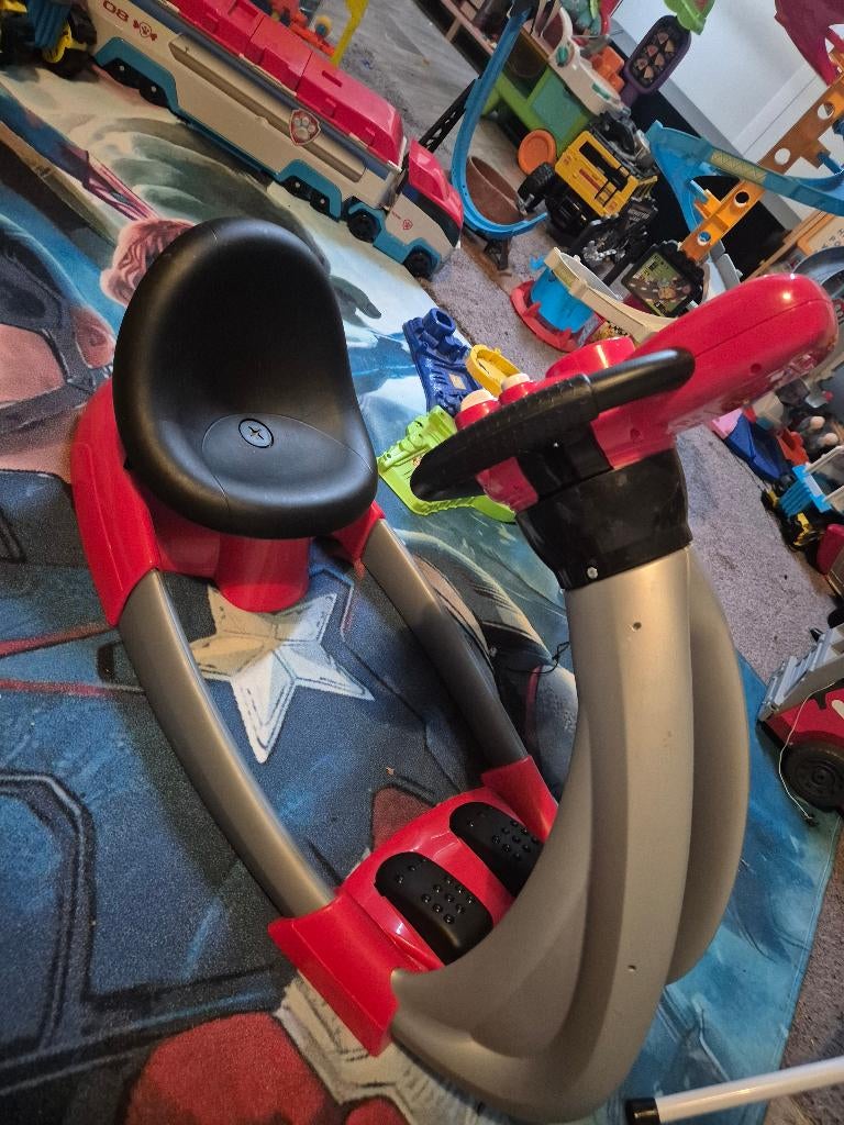 Smoby bestuurbare stuur/auto race, Ophalen, Zo goed als nieuw
