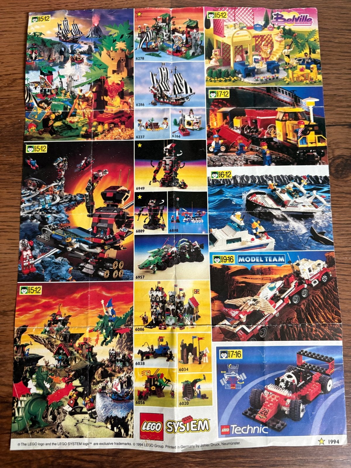 Lego folder uit 1994 - Vintage reclamefolder, Ophalen of Verzenden, Gebruikt