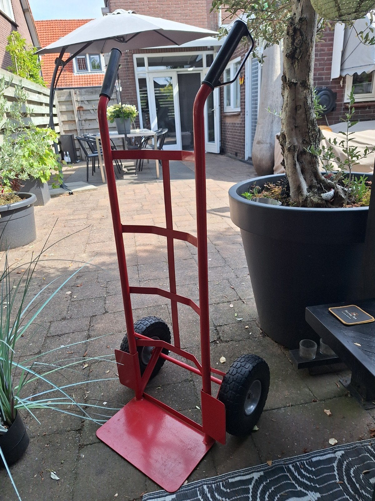 Steekwagen 100% met anti-lek banden., Ophalen of Verzenden, Gebruikt, Steekwagen
