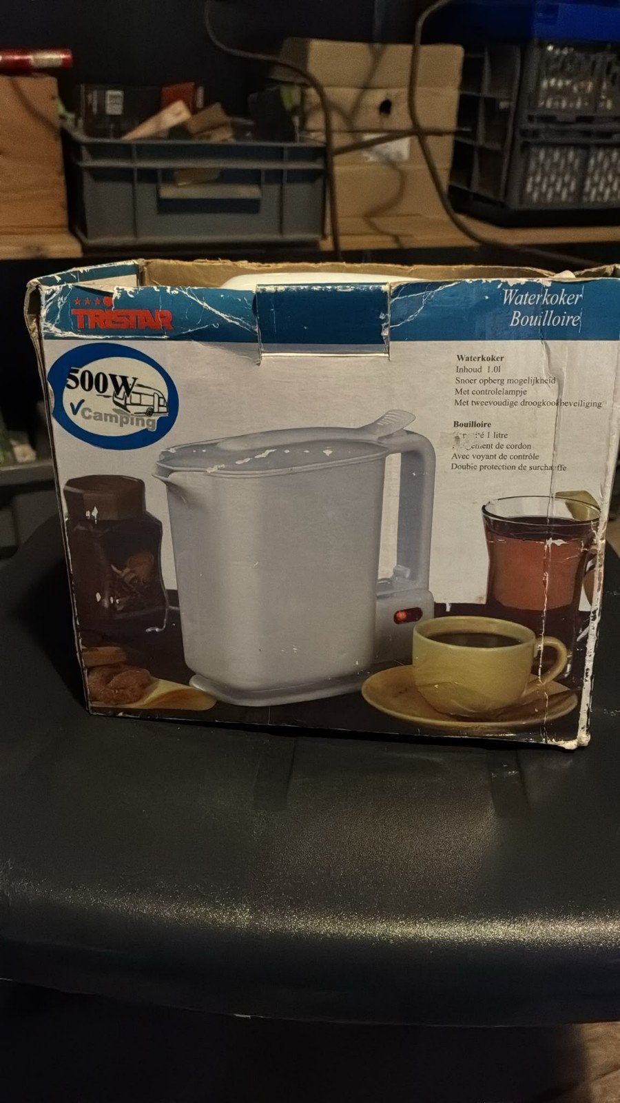 Tristar Waterkoker 500W Camping 1.0L, Ophalen, Nieuw