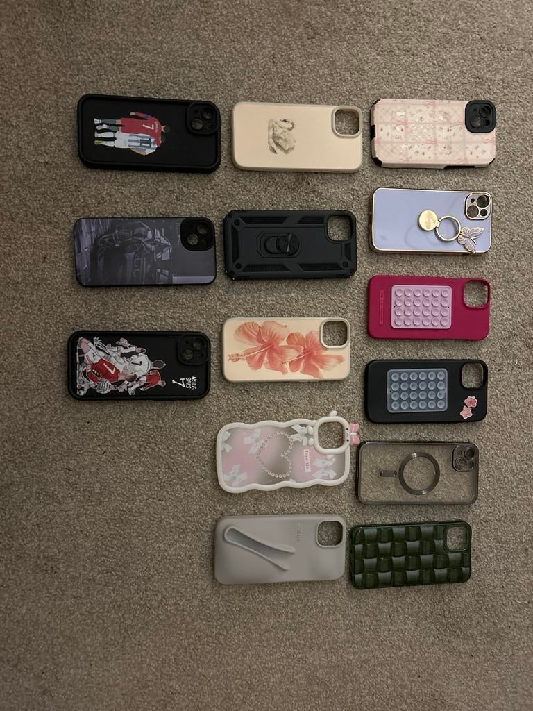 Diverse iPhone hoesjes - Verschillende modellen en stijlen, Gebruikt, Hoesje of Tasje, Meerkleurig, Met standaard