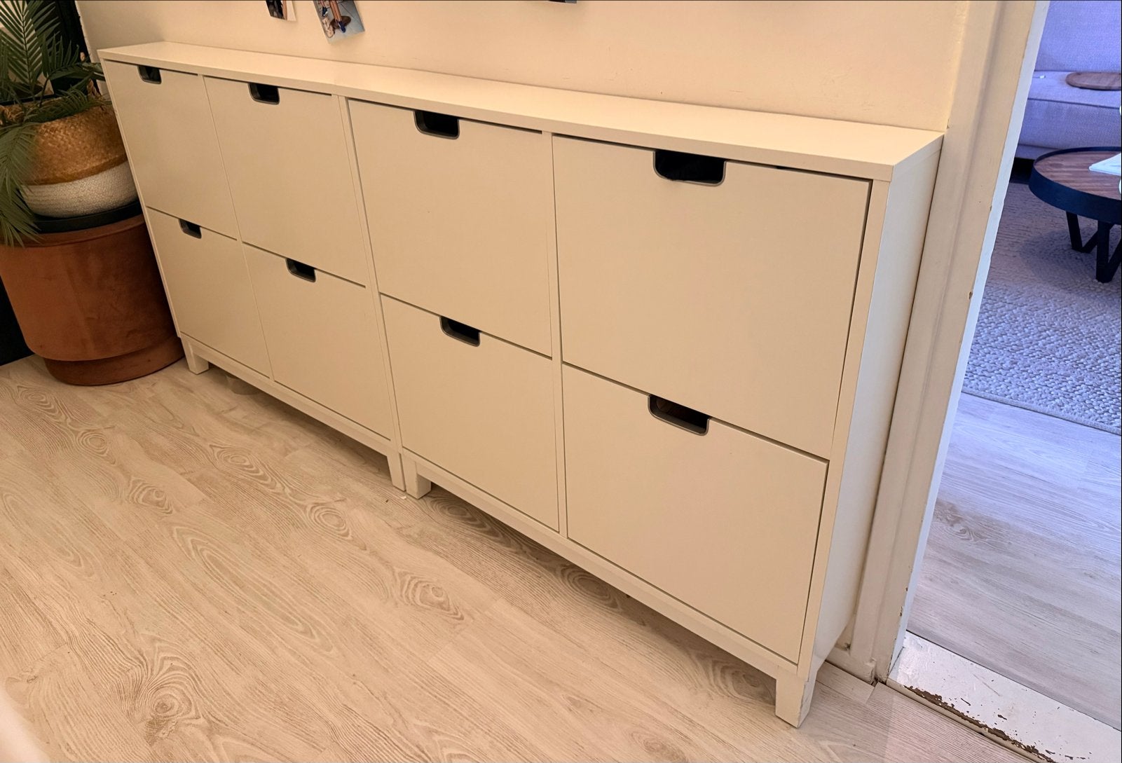 IKEA ställ schoenenkast met 4 vakken, wit 2x, Huis en Inrichting, Ophalen, Zo goed als nieuw