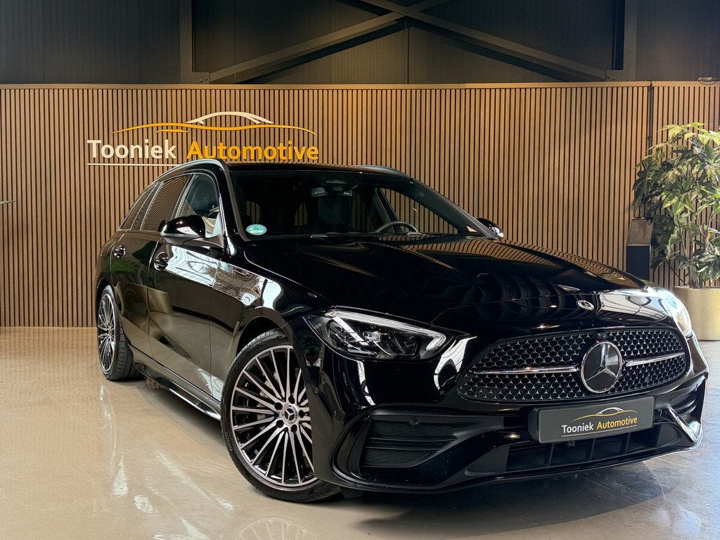 Mercedes-Benz C-Klasse Estate 200 AMG Line | Panorama dak |, Auto's, Mercedes-Benz, Automaat, Euro 6, 4 cilinders, Zwart