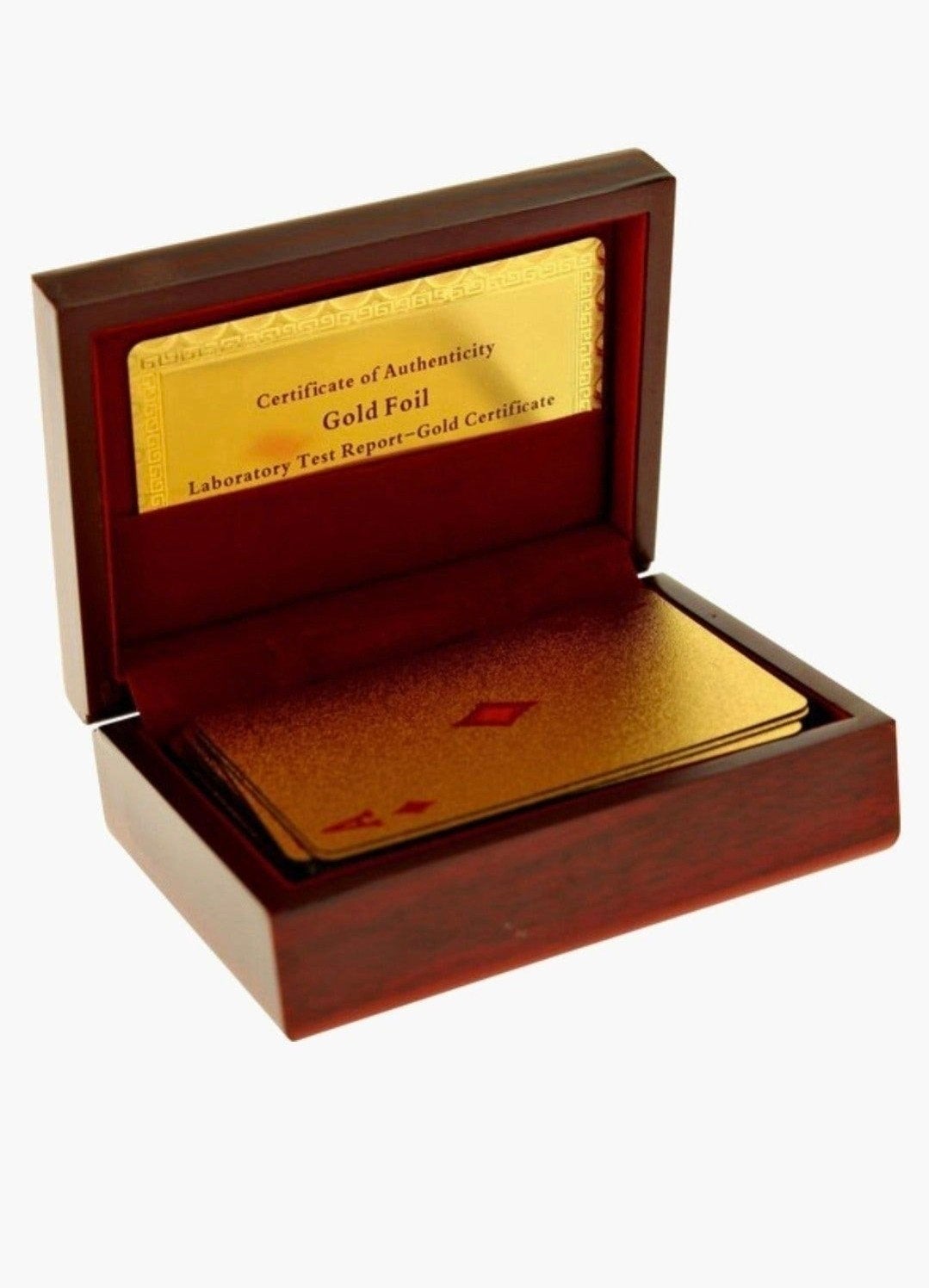 gouden kaarten met luxe bewaardoos, Hobby en Vrije tijd, Ophalen of Verzenden, Nieuw