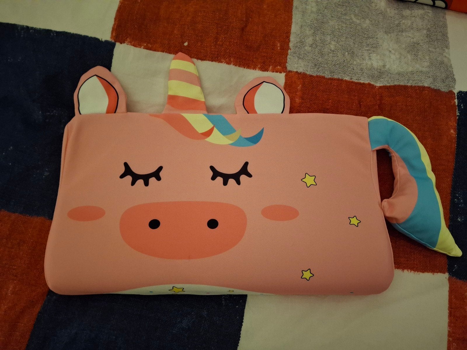 Snoozie Kinderkussen Eenhoorn - Roze, Overige maten, Ophalen of Verzenden, Zo goed als nieuw, Overige merken