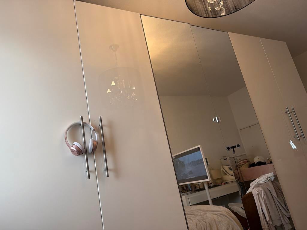 IKEA PAX kastdeuren wit + spiegel (8 stuks), Gebruikt, 100 tot 150 cm, 200 cm of meer, Ophalen of Verzenden